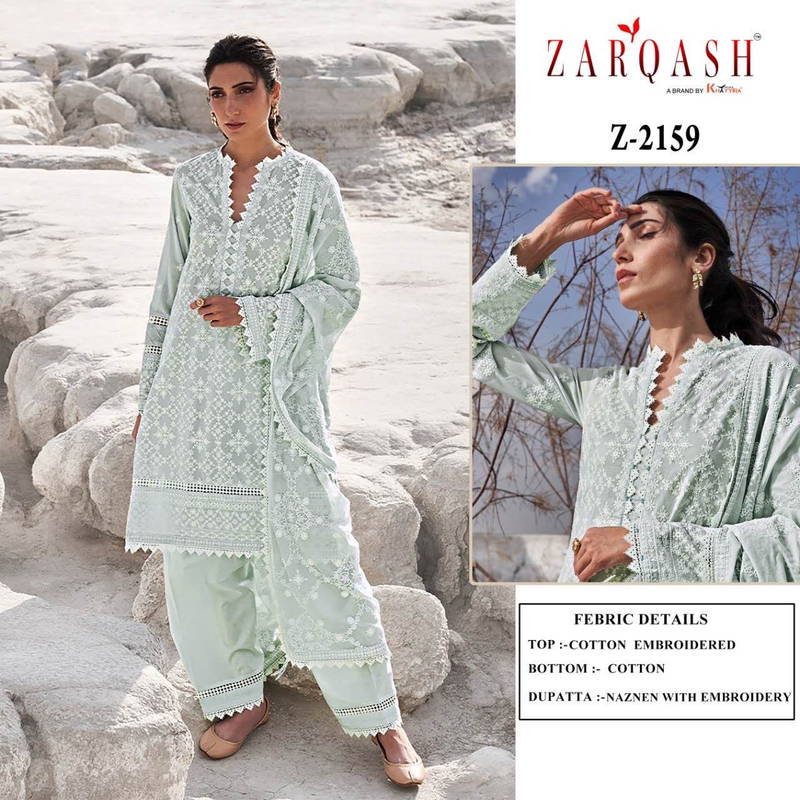 Zarqash Lawankari 24 Festive Wear Cotton Pakistani Salwar Kameez Collection